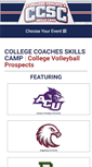 Mobile Screenshot of collegevolleyballprospects.com