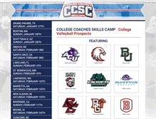 Tablet Screenshot of collegevolleyballprospects.com